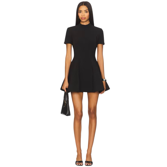 Bardot Dresses & Skirts - BARDOT Revolve Zephyra Collar Mini Dress Black Size 8